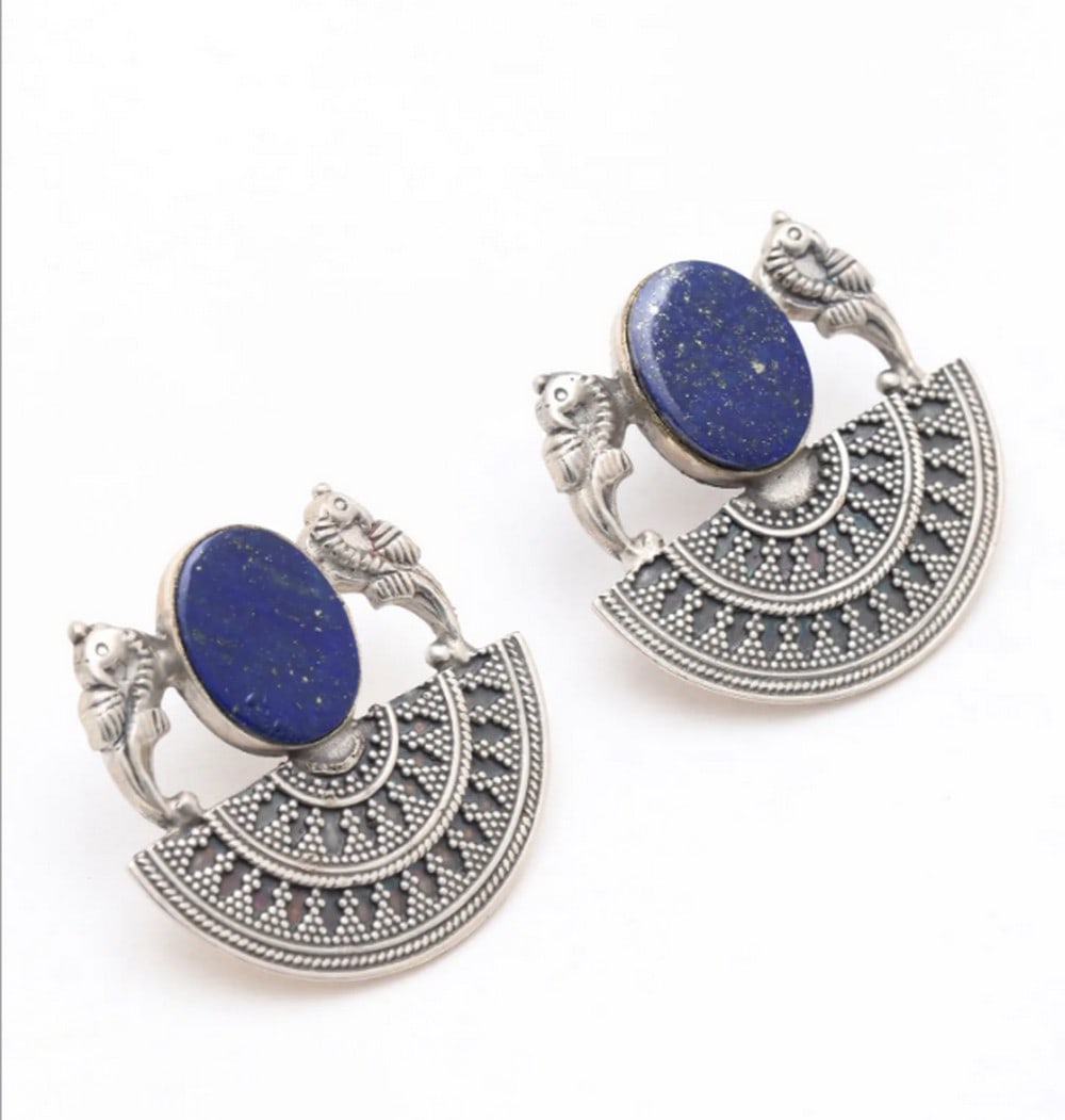 Celestial Lapis Mandala Drops - 2