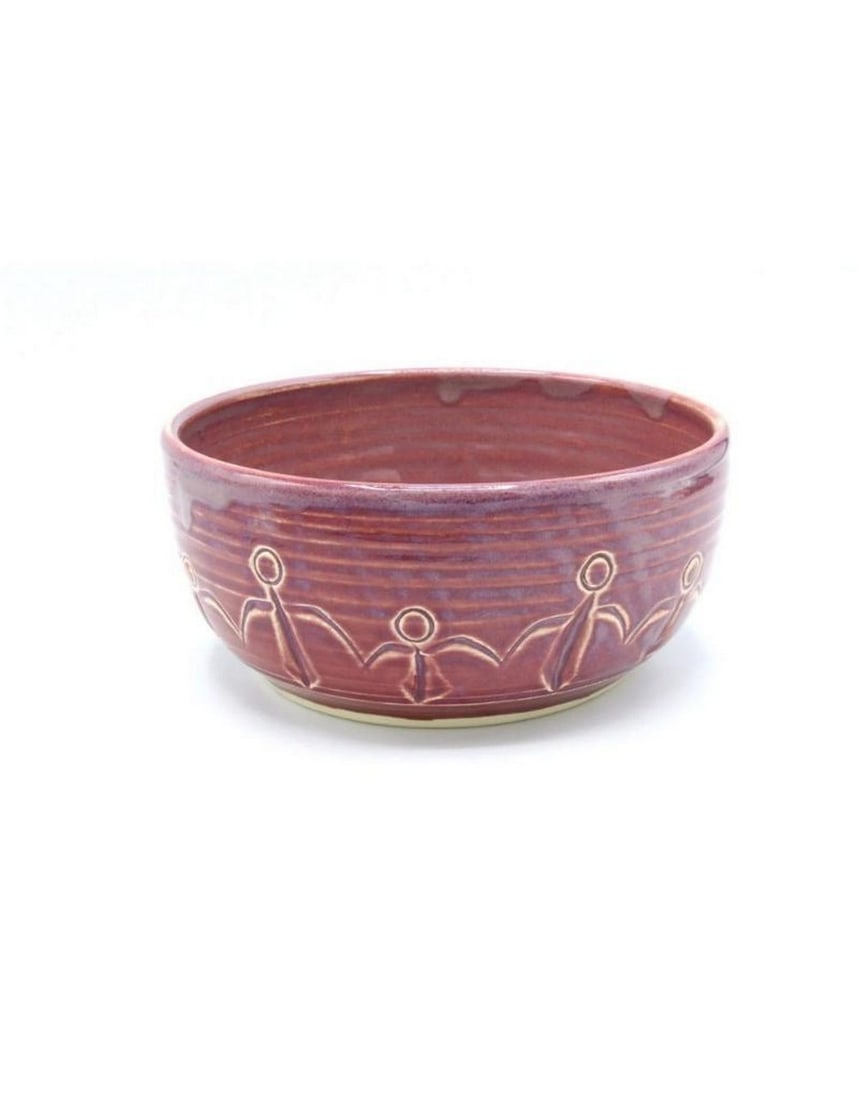 Rose Ceramic Medium Friendship Bowl (1 of 1)