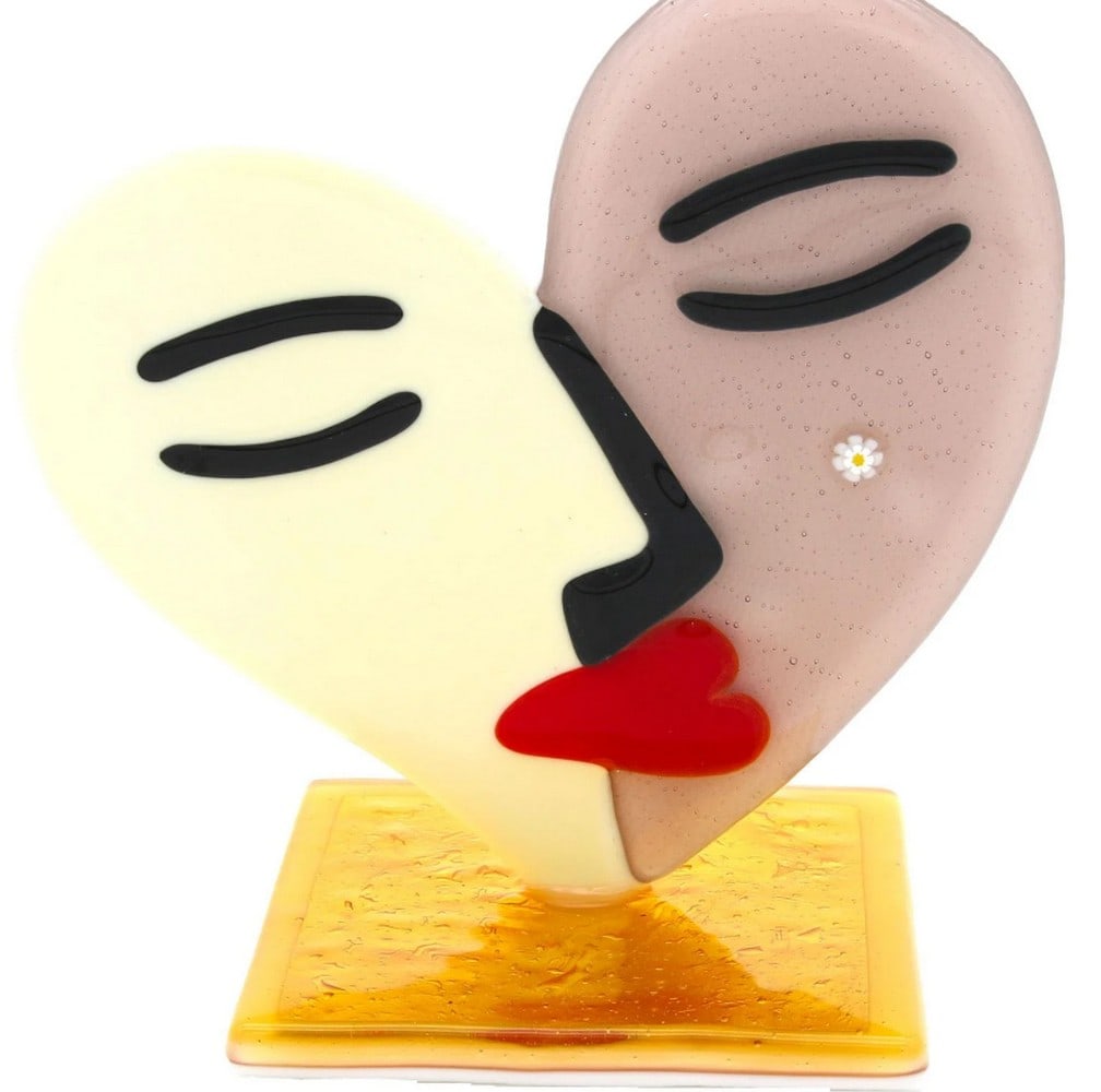 Madame Heart – Murano Glass Art with 24k Gold: Madame Heart – Murano Glass Art with 24k Gold This exclusive glass artwork is handcrafted using the fused Venetian glass technique, featuring a heart with a smaller heart adorned with real gold. The