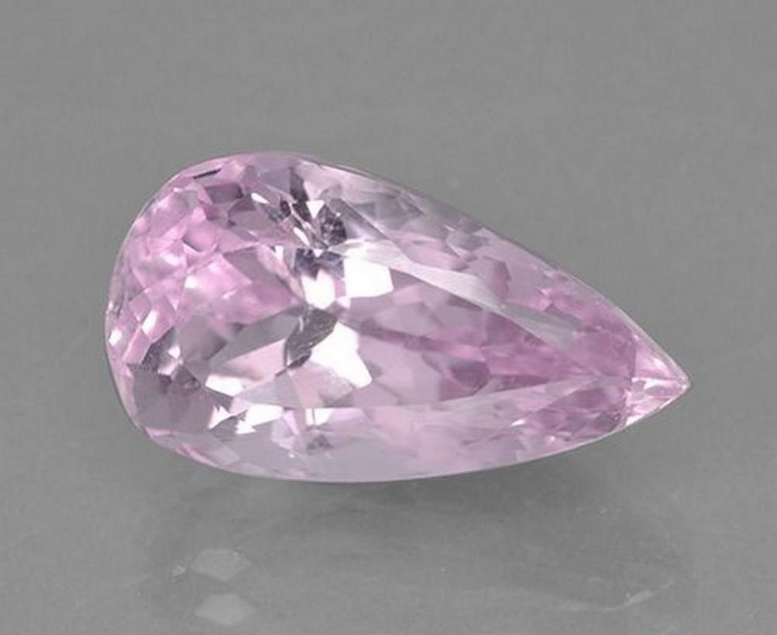 9.81 ct Pear Natural Cherry Pink Tone Kunzite (1 of 2)