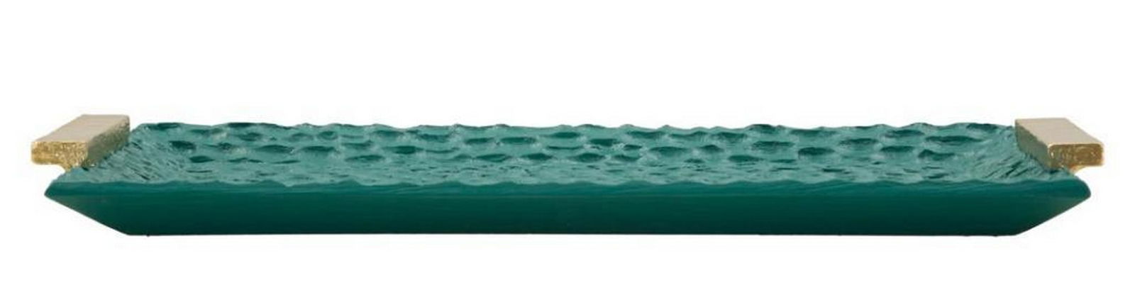 Chic Green Textured Serving Tray - 2