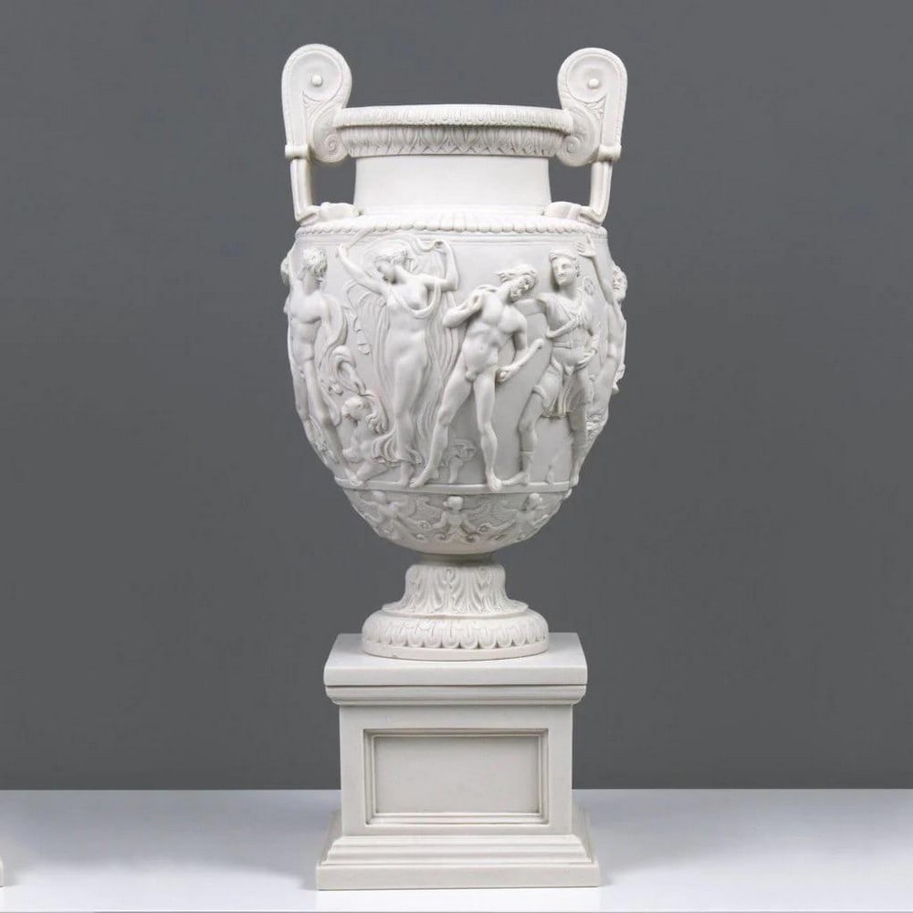 After John Keats "The Charles Townley Vase" on Large Pedestal Base - (33lbs) (1 of 6)