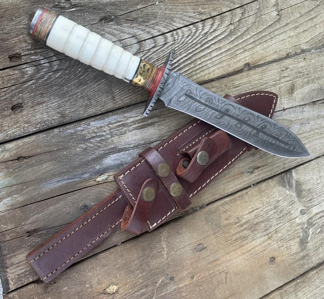 The Last Rites Damascus Dagger - 4