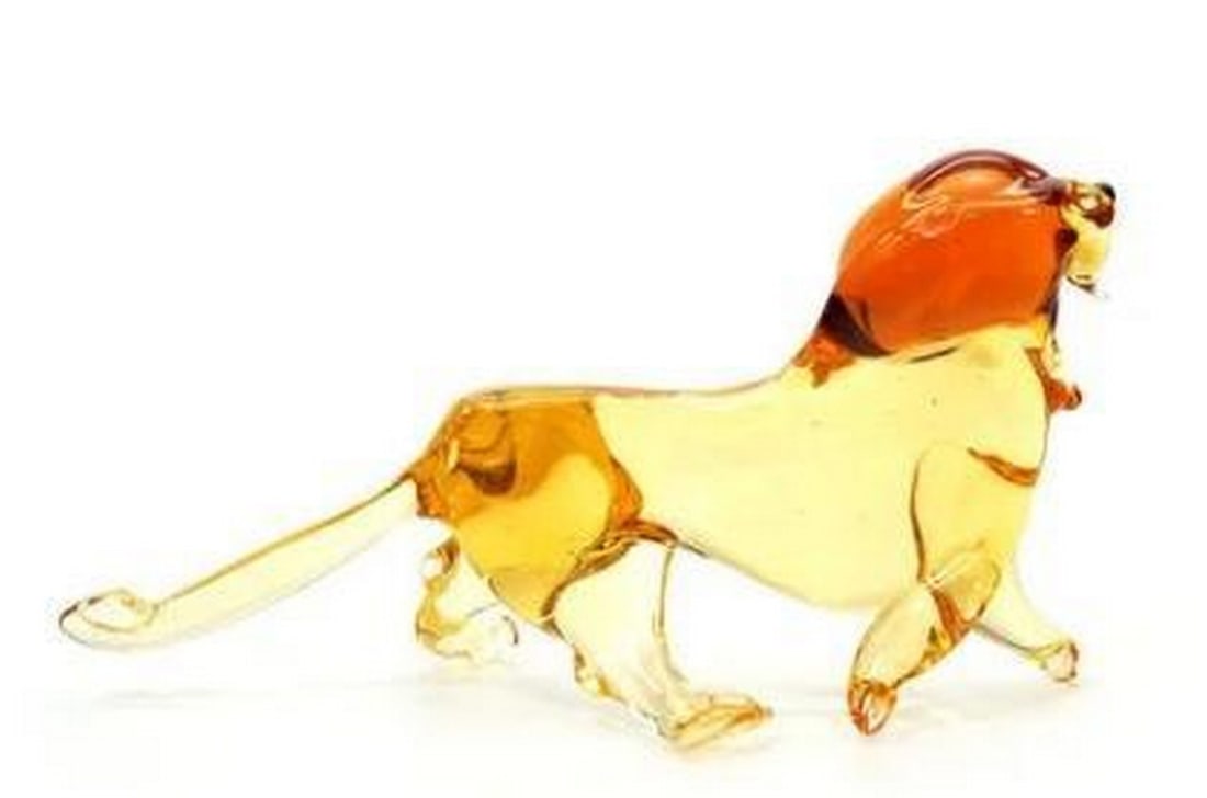 Murano Glass Lion Figurine (1 of 2)