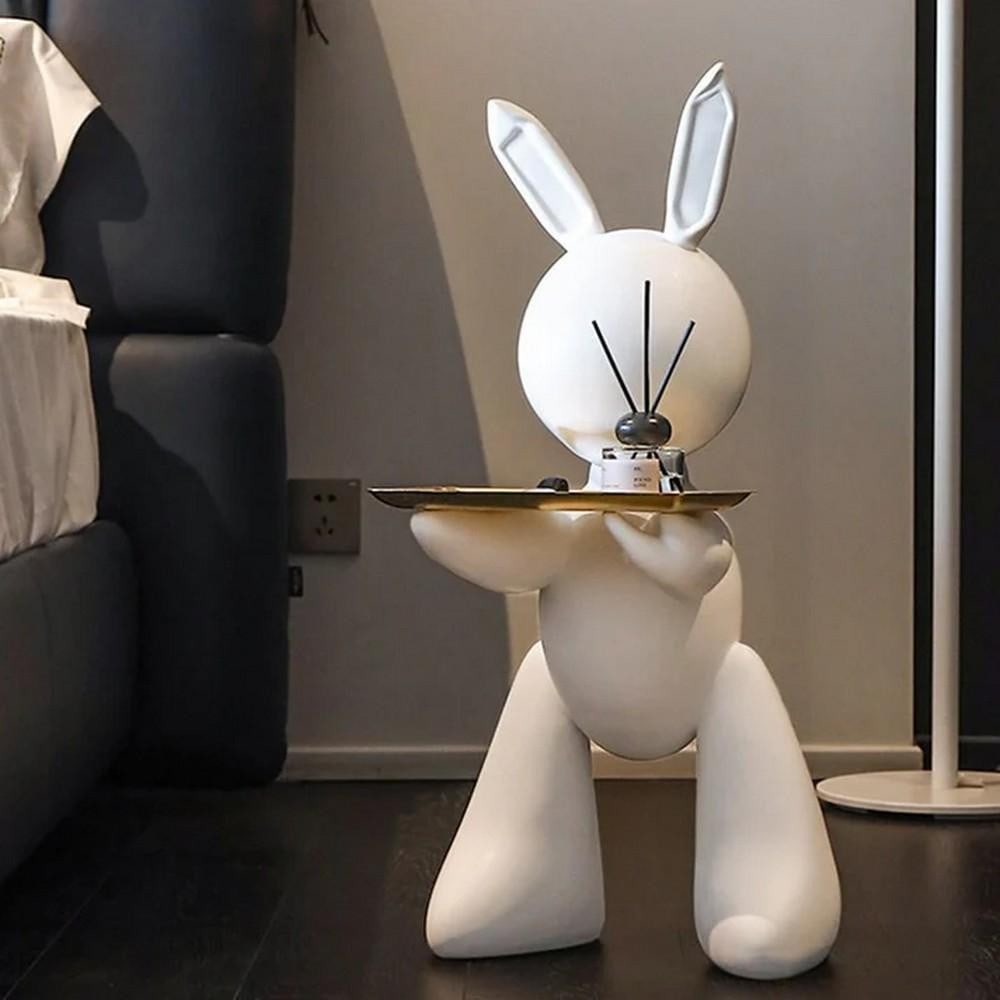 Whimsical Rabbit Butler Side Table (1 of 2)