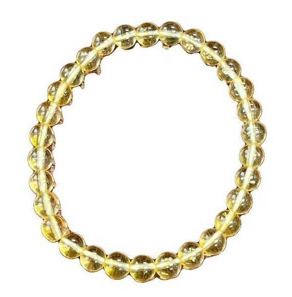 Simple Round Beaded Yellow Bracelet - 2