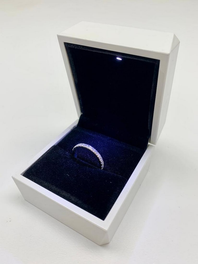 .01ct Round Cut Cubic Zirconia Stones set in 14K Gold Plated Ring (1 of 3)