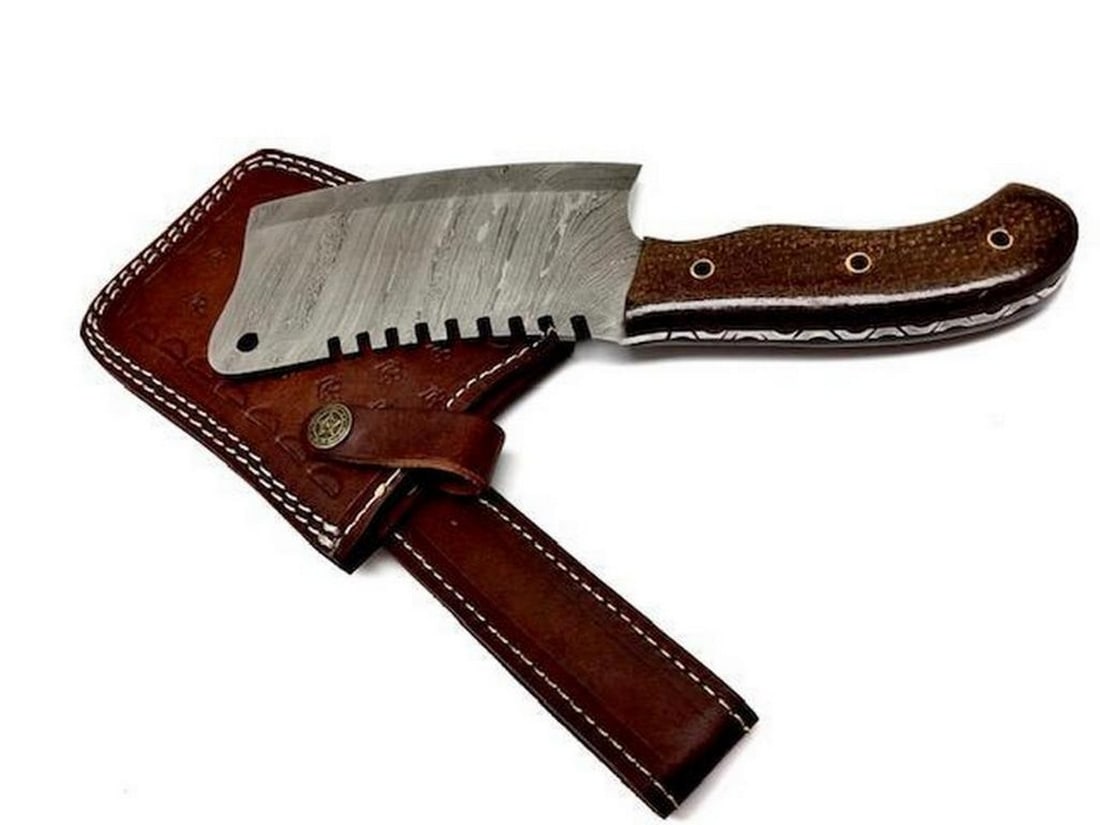 11" *STUNNING* Damascus Cleaver - 2