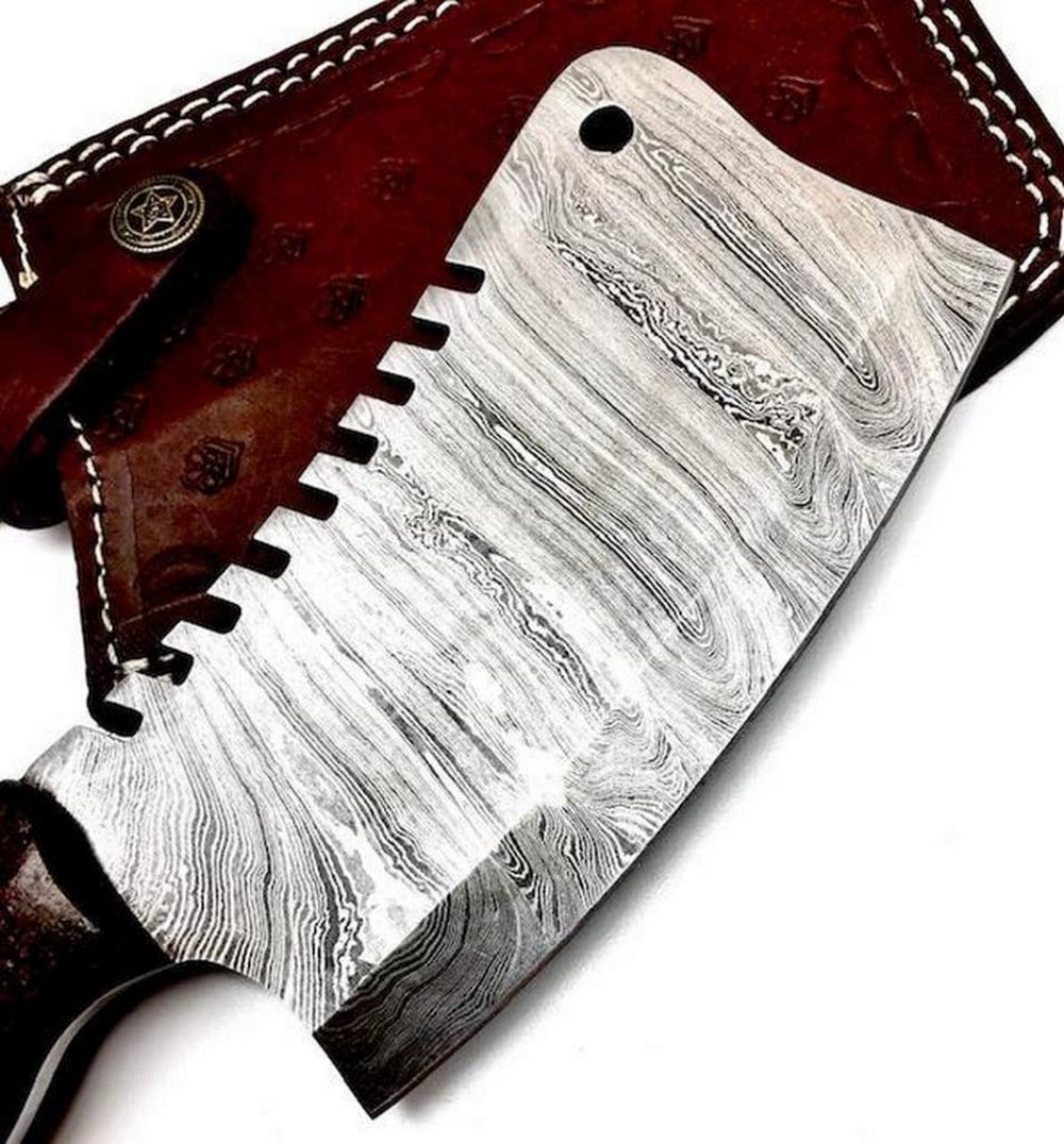 11" *STUNNING* Damascus Cleaver - 3