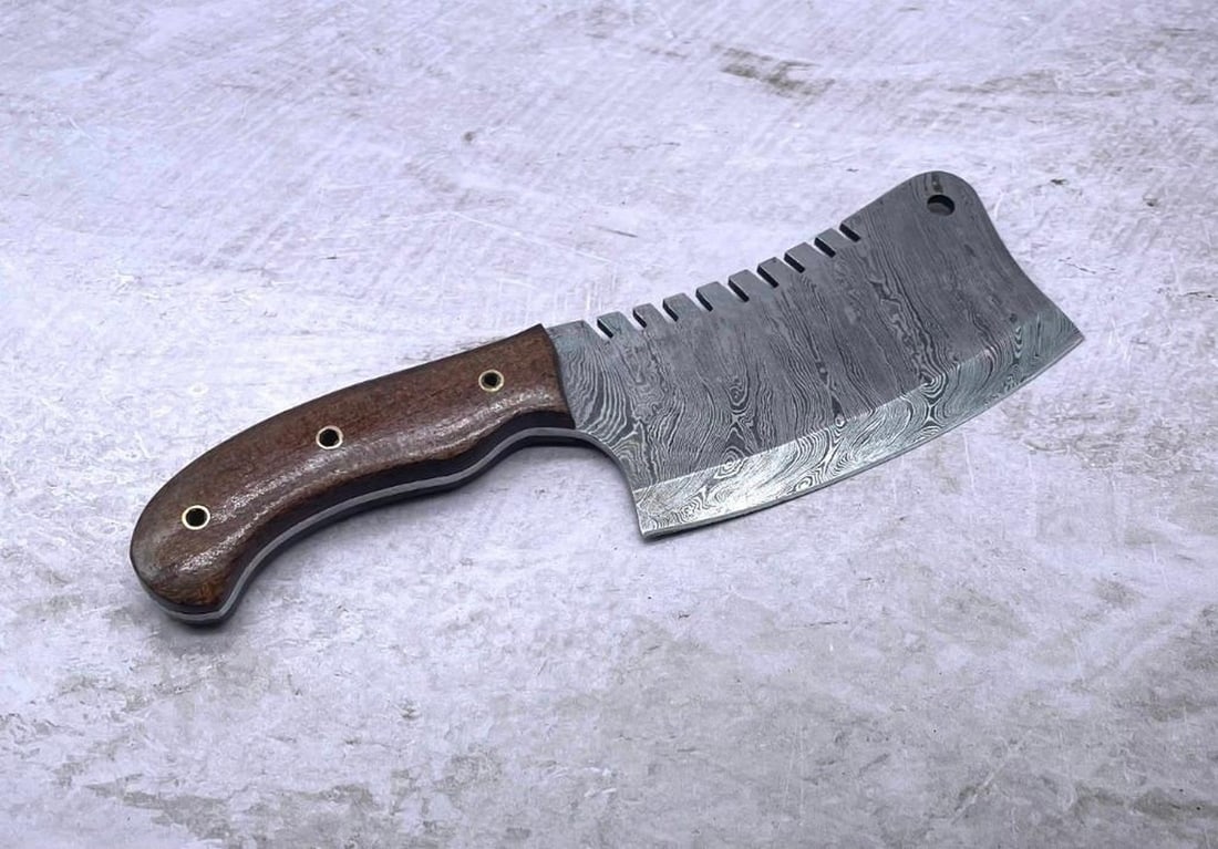 11" *STUNNING* Damascus Cleaver - 4