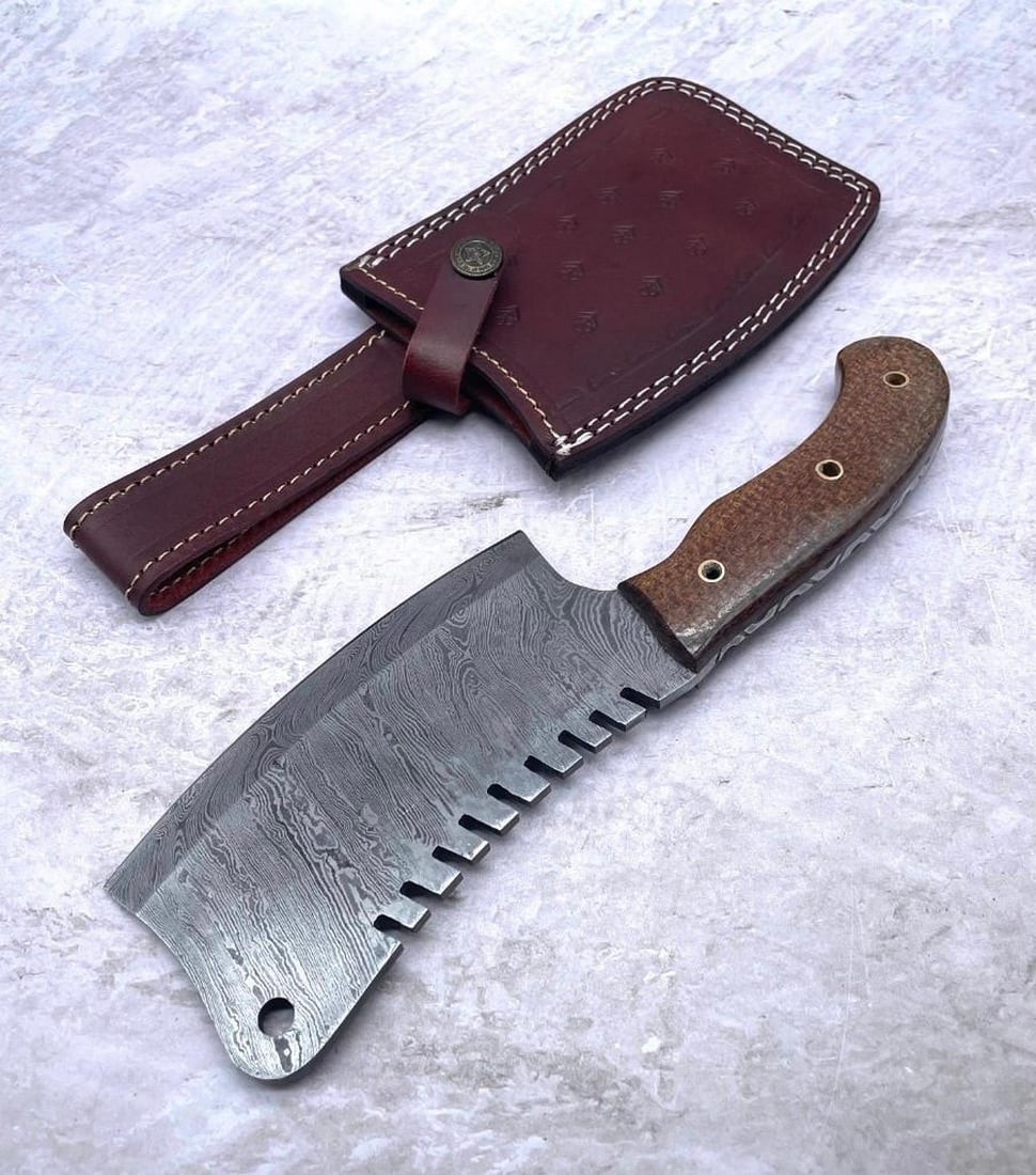 11" *STUNNING* Damascus Cleaver - 5