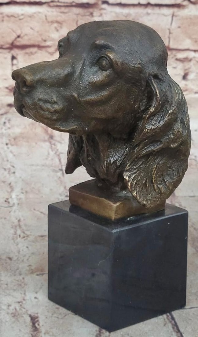 Original Bronze Cocker Spaniel Sculpture by Yanez - 7" x 3" (1 of 6)