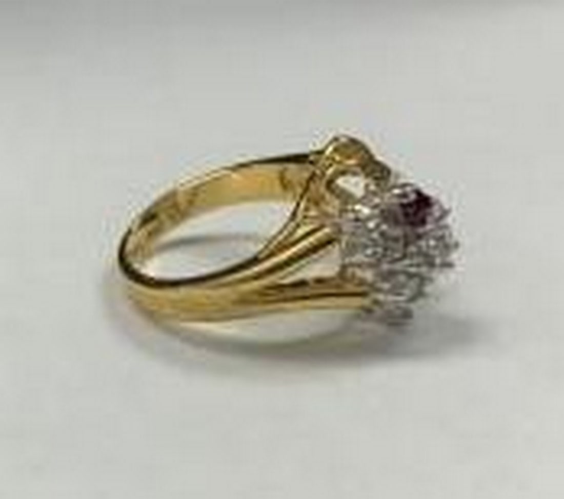 Cluster Ring in Gold Electroplate - 3