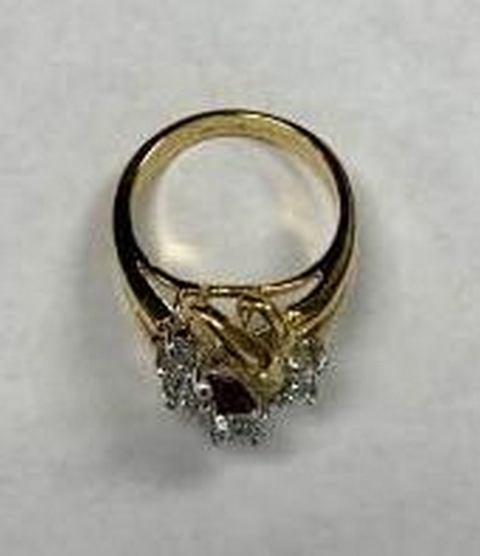 Cluster Ring in Gold Electroplate - 4