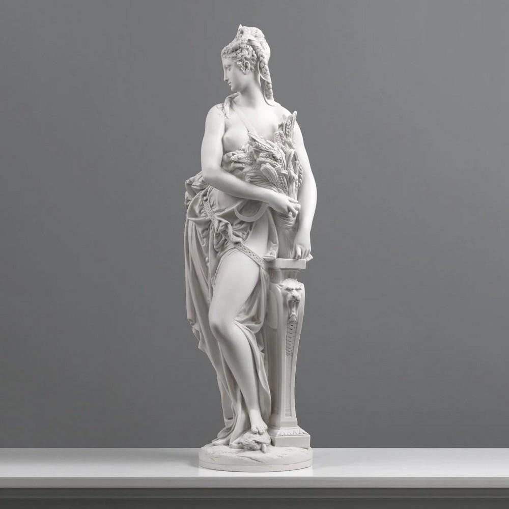 Harvest Goddess Statue - Ceres & Demeter Reproduction - (41.8lbs): Harvest Goddess Statue - Ceres & Demeter Reproduction - (41.8lbs) Crafted in the likeness of a Renaissance masterpiece found in Rome, the Harvest Goddess Statue portrays Ceres and Demeter with