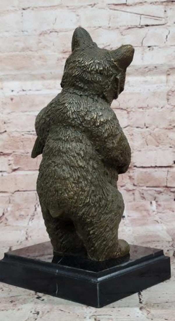Bronze Bear Welcome Statue - 4