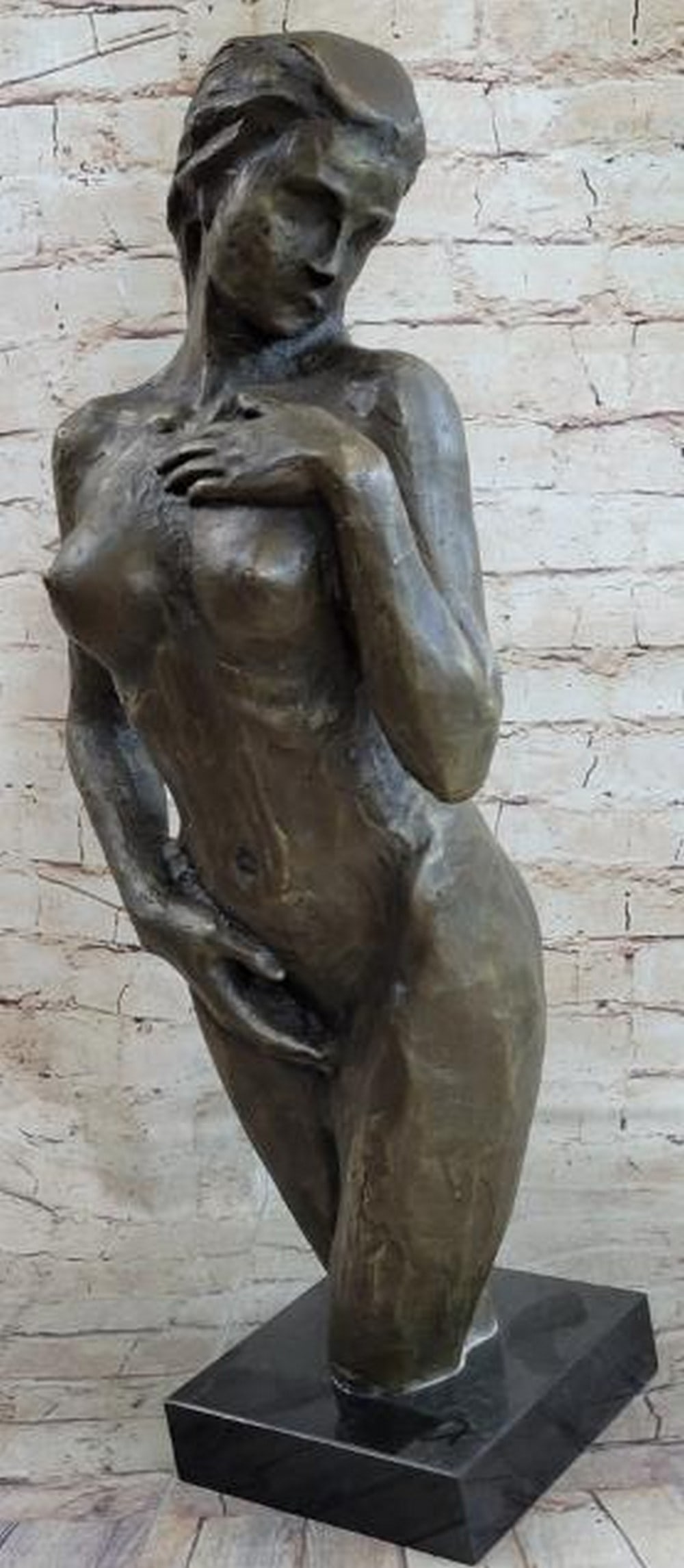 Sensual Form: Nude Female Torso Bronze Bust (1 of 7)