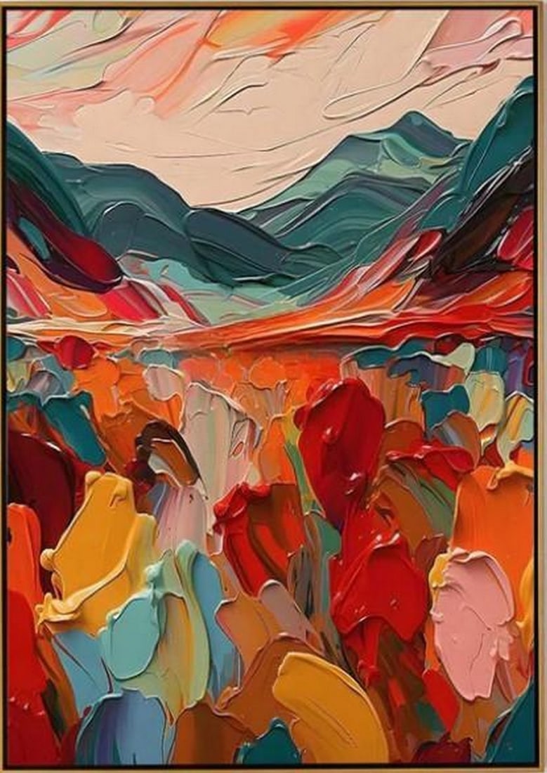 Silent Reflections: Silent Reflections Silent Reflections explores the inner landscape through bold color and layered abstraction. Vibrant hues—both bright and muted—interact across the canvas in thoughtful