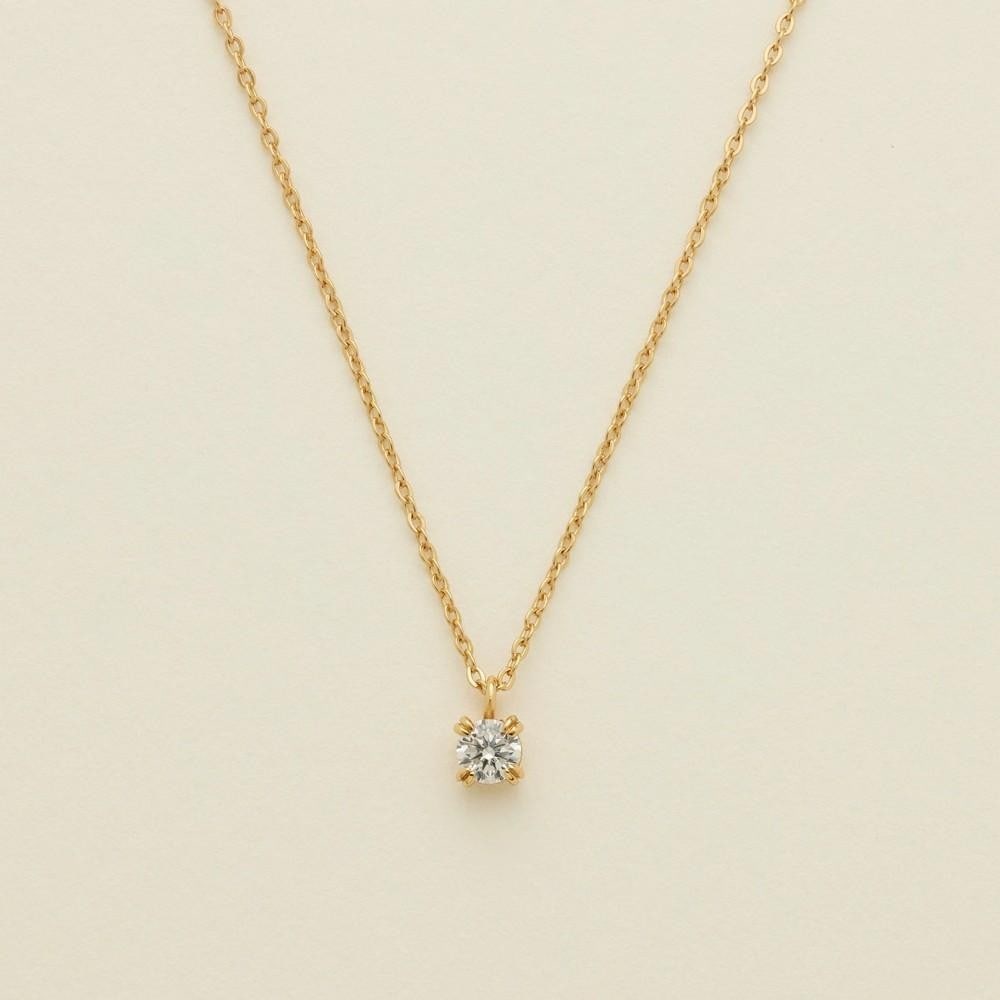 Lustre Solitaire Necklace - 2