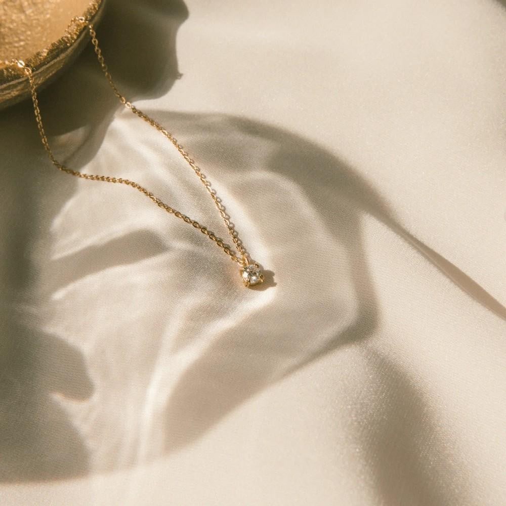 Lustre Solitaire Necklace - 3