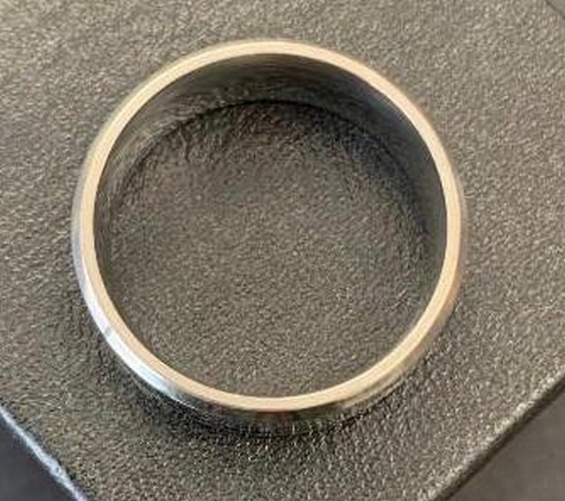 Intricately Carved Titanium Ring - 2