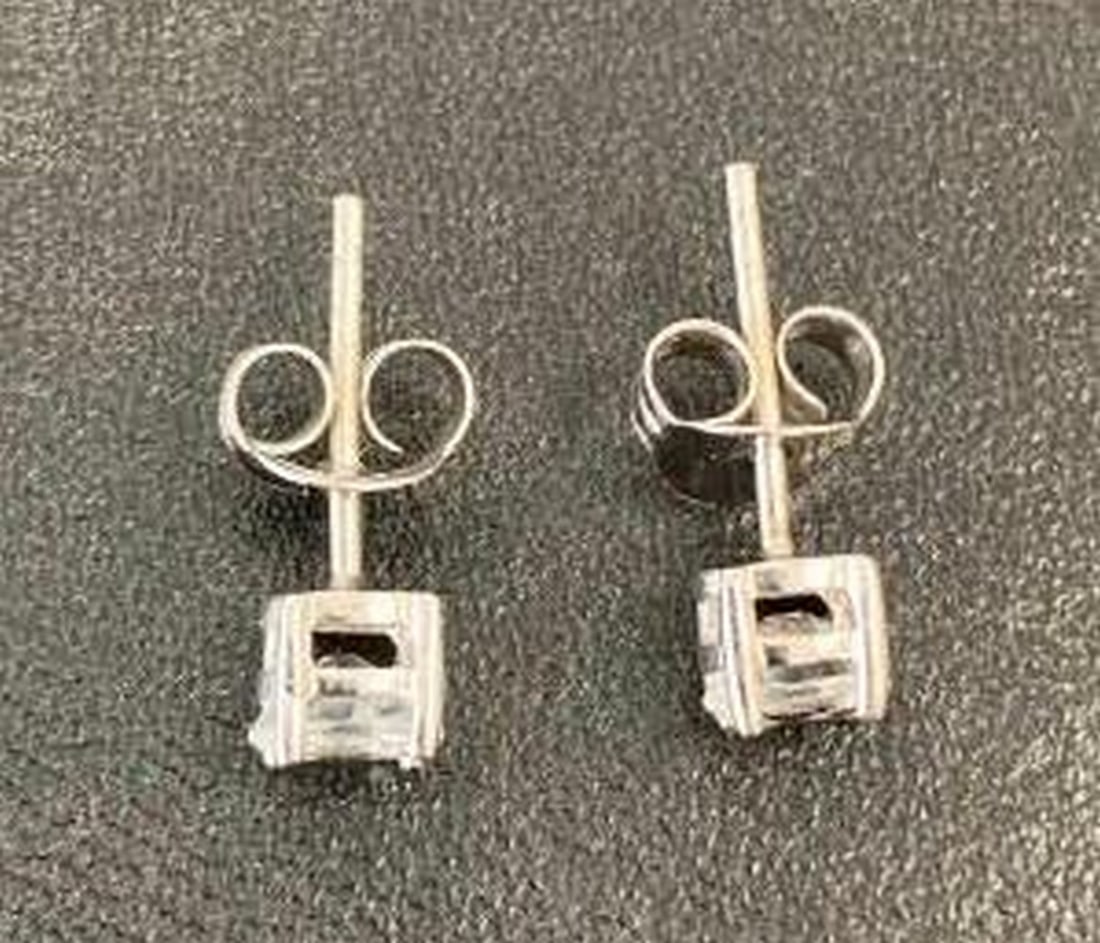 Sterling Silver Stud Earrings - 6