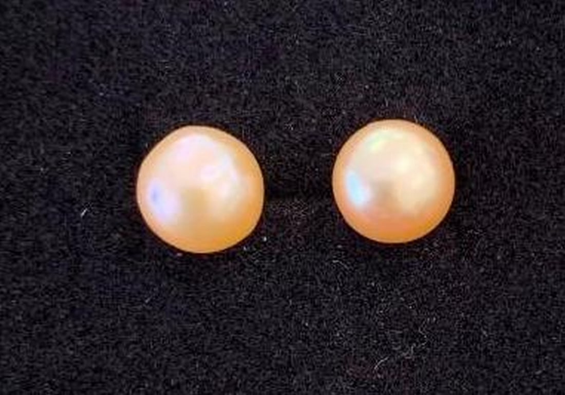 Pearl Stud Earrings - 2