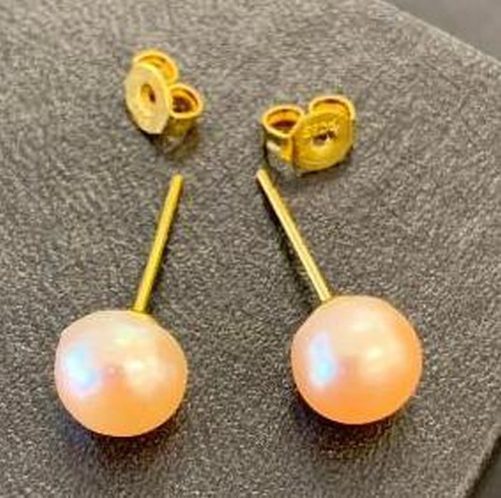 Pearl Stud Earrings - 3