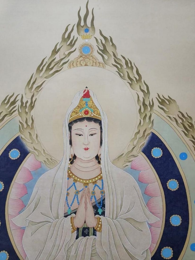 Divine Compassion Handpainted Inspired Scroll - 5