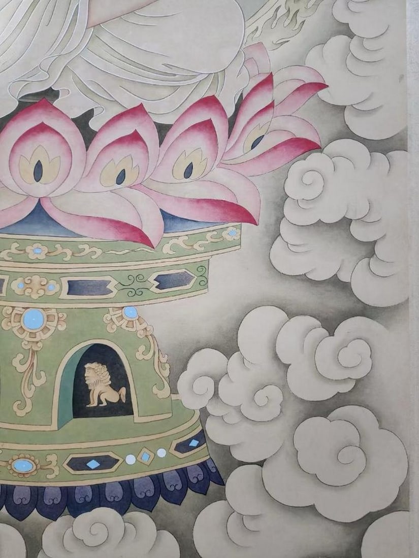 Divine Compassion Handpainted Inspired Scroll - 9