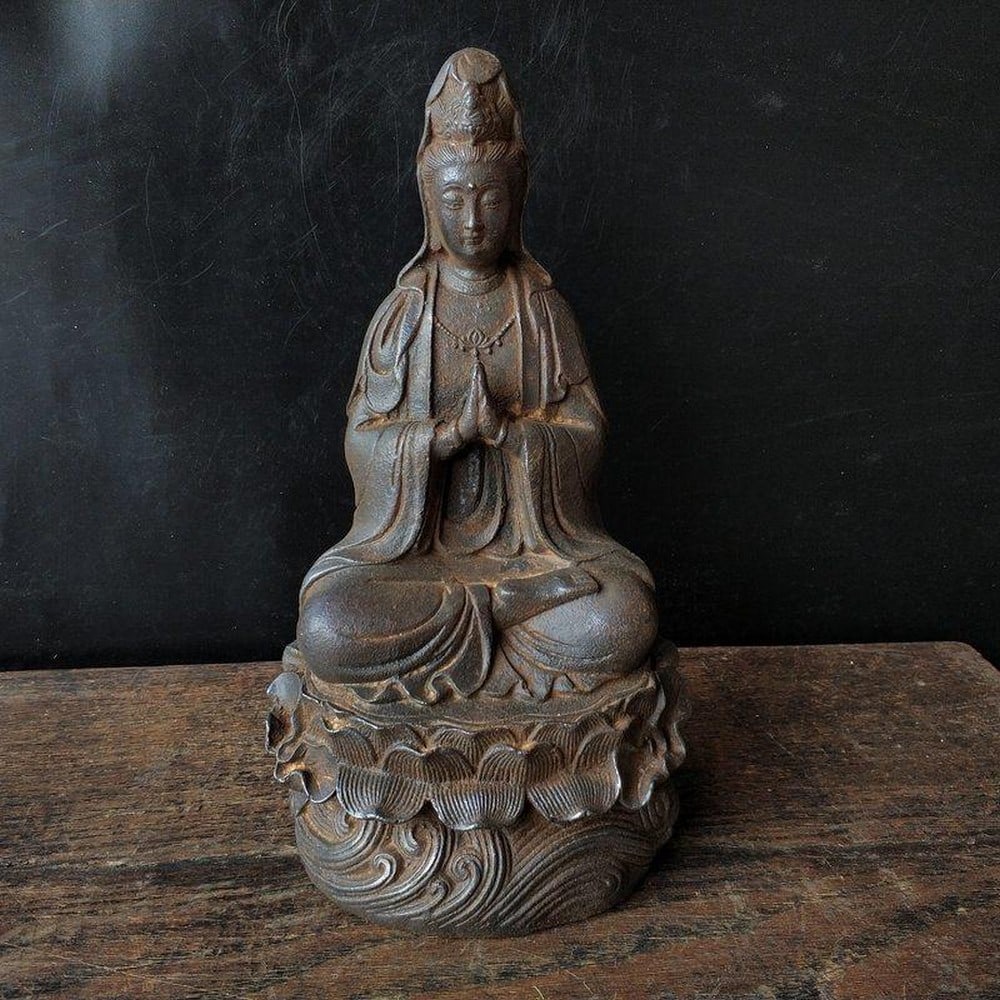 Antique Ironware Guanyin Bodhisattva Statue (1 of 7)