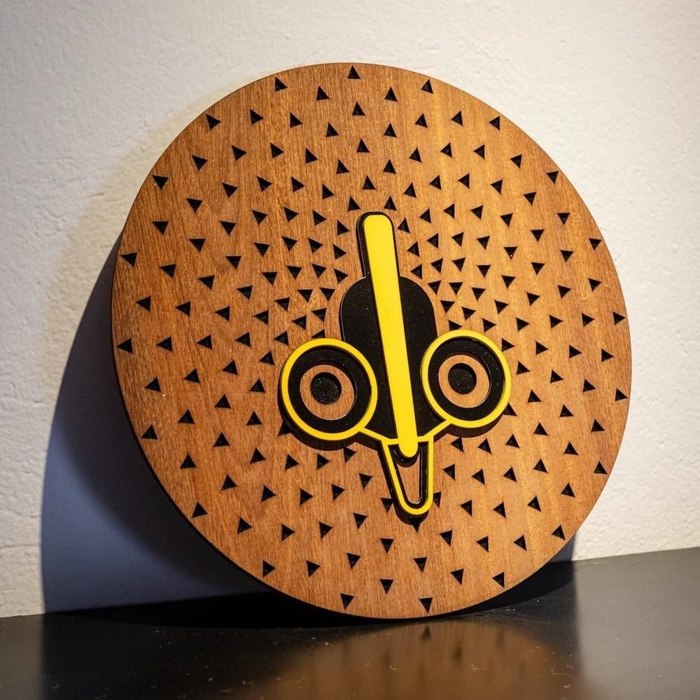 Hand Carved Sun Mask Wall Art (1 of 3)