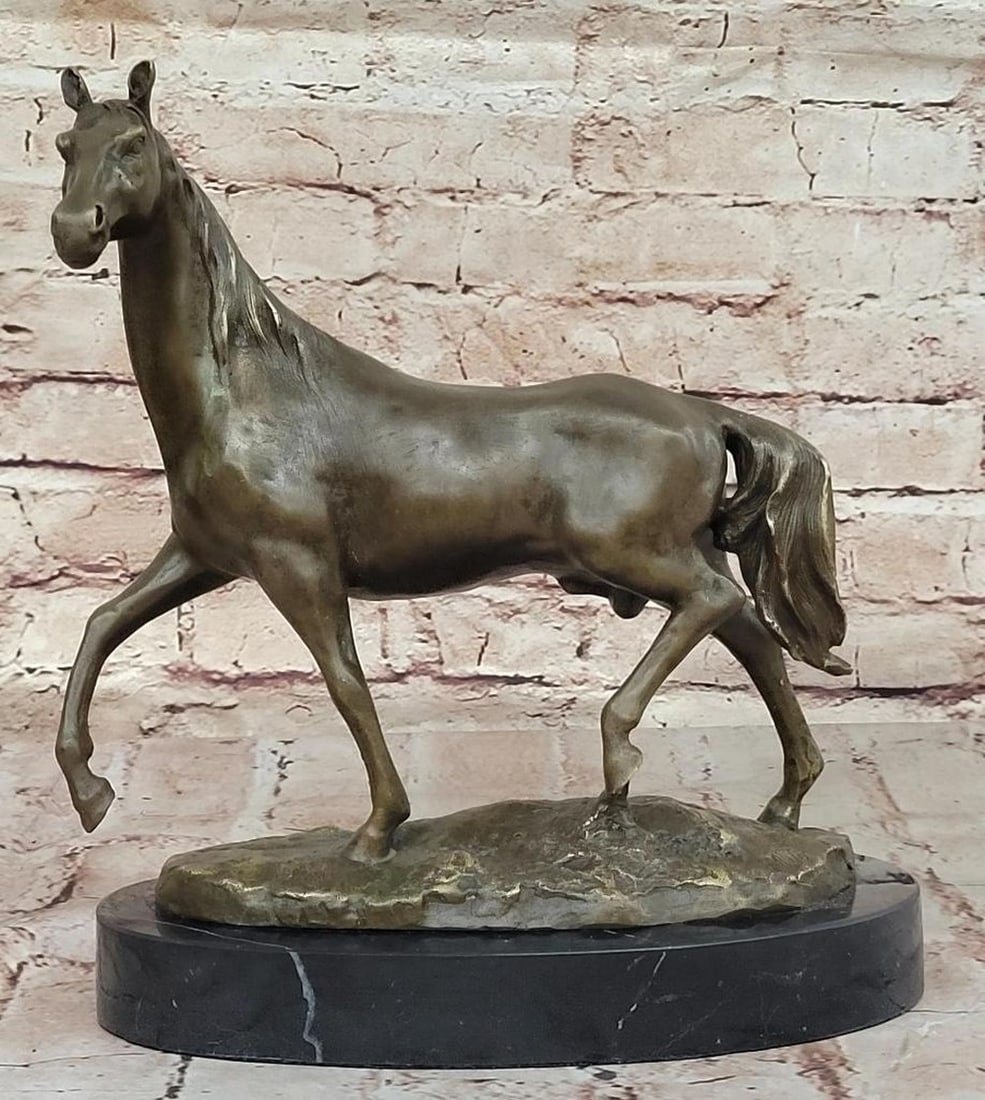 Graceful "Free-Roaming Horse" Bronze Sculpture after P.J. Mene – 10.5" x 12": Graceful "Free-Roaming Horse" Bronze Sculpture after P.J. Mene – 10.5" x 12" The "Free-Roaming Horse" bronze sculpture after P.J. Mene beautifully captures the elegance and