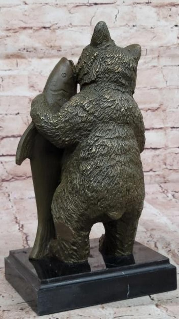 Bronze Bear Welcome Statue - 3