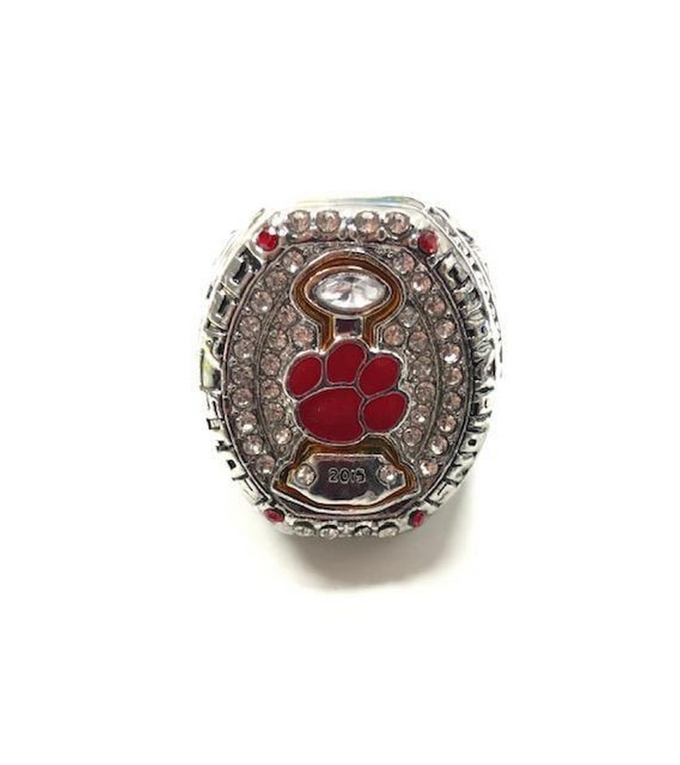 2015 Clemson Tigers NCAA Football ACC Championship Ring - Mike Briglin: 2015 Clemson Tigers NCAA Football ACC Championship Ring - Mike Briglin 2015 Clemson Tigers NCAA Football ACC Championship Ring - Mike Briglin. Well Crafted With Inset Stones & Red Enameled Clemson