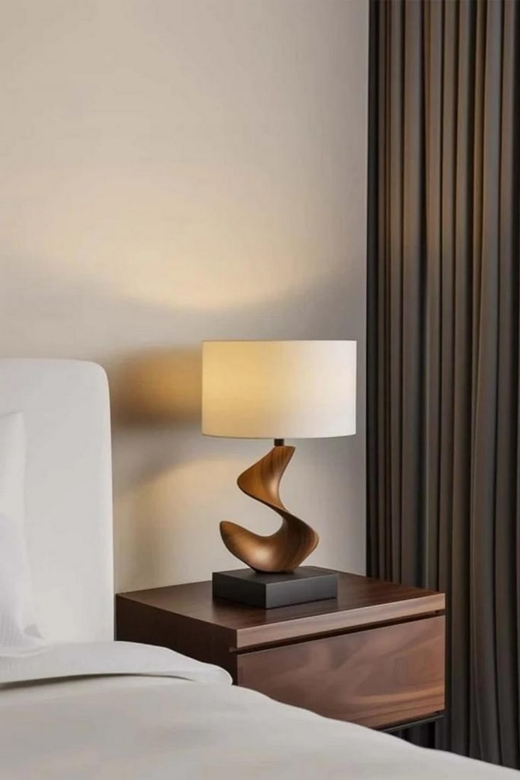 Abstract Ribbon-Form Table Lamp - 2