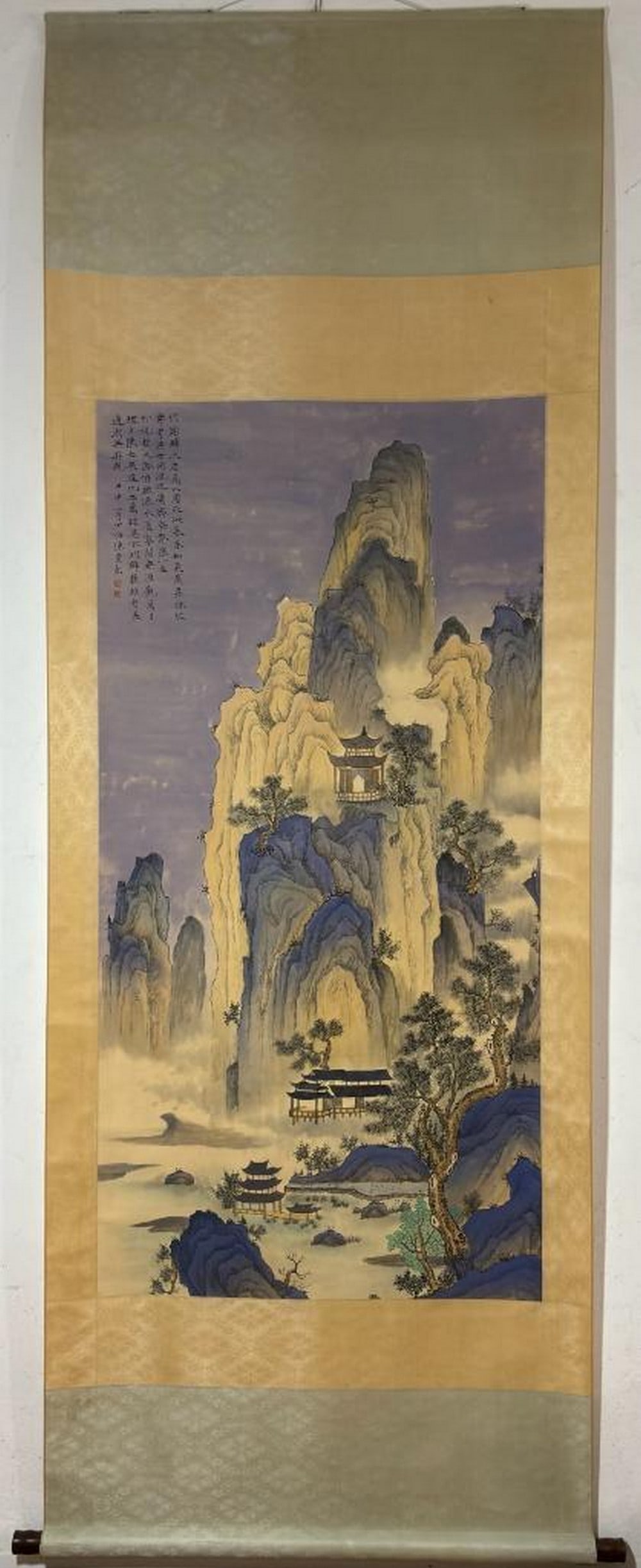 Chen Shaomei “Landscape?? Painting Scroll: Chen Shaomei “Landscape” Painting Scroll A beautifully executed painting scroll by the esteemed artist Chen Shaomei, depicting a serene and harmonious landscape. The delicate brushwork and sub