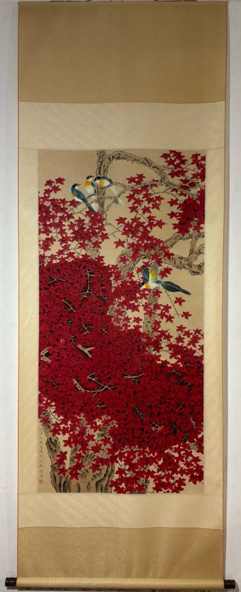 Flowering Grace Inspired Scroll Painting by Chen Zhifo (1 of 5)