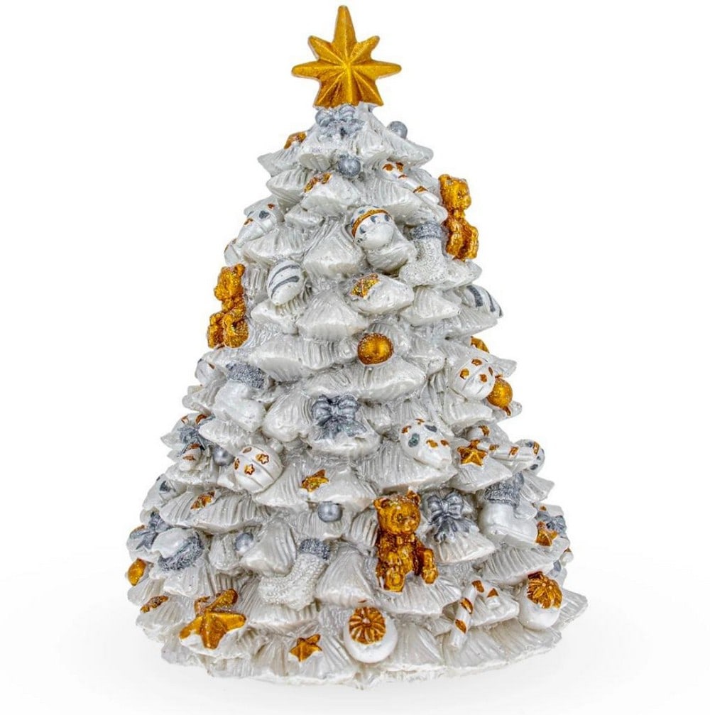 The Wondrous White Christmas Tree Spinning Musical Figurine (1 of 2)