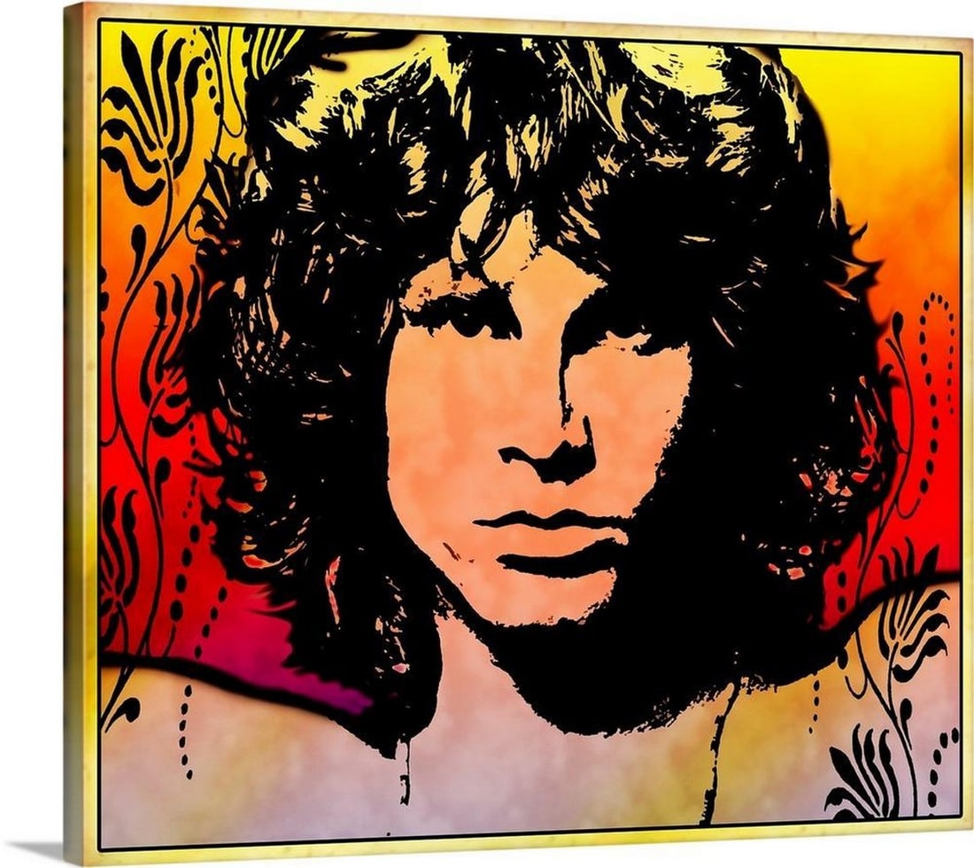 Jim Morrison – Iconic Rock Canvas Art (1 of 2)