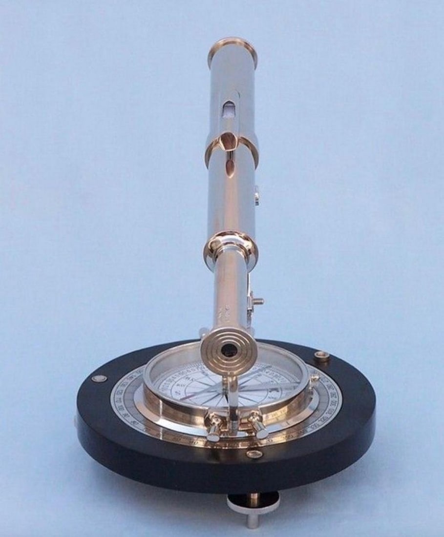 Chrome Alidade 14" Compass - 3