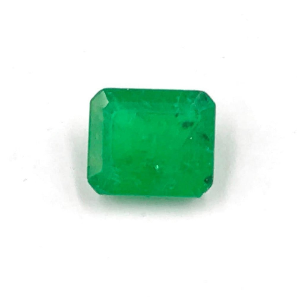 1.93ct Faceted Emerald Octagon Gemstone: Faceted Emerald Octagon For many, emerald is considered to be the symbol of rebirth. It is also believed to represent good fortune, youth, balance, growth, peace, and foresight Size- 8.1x6.9