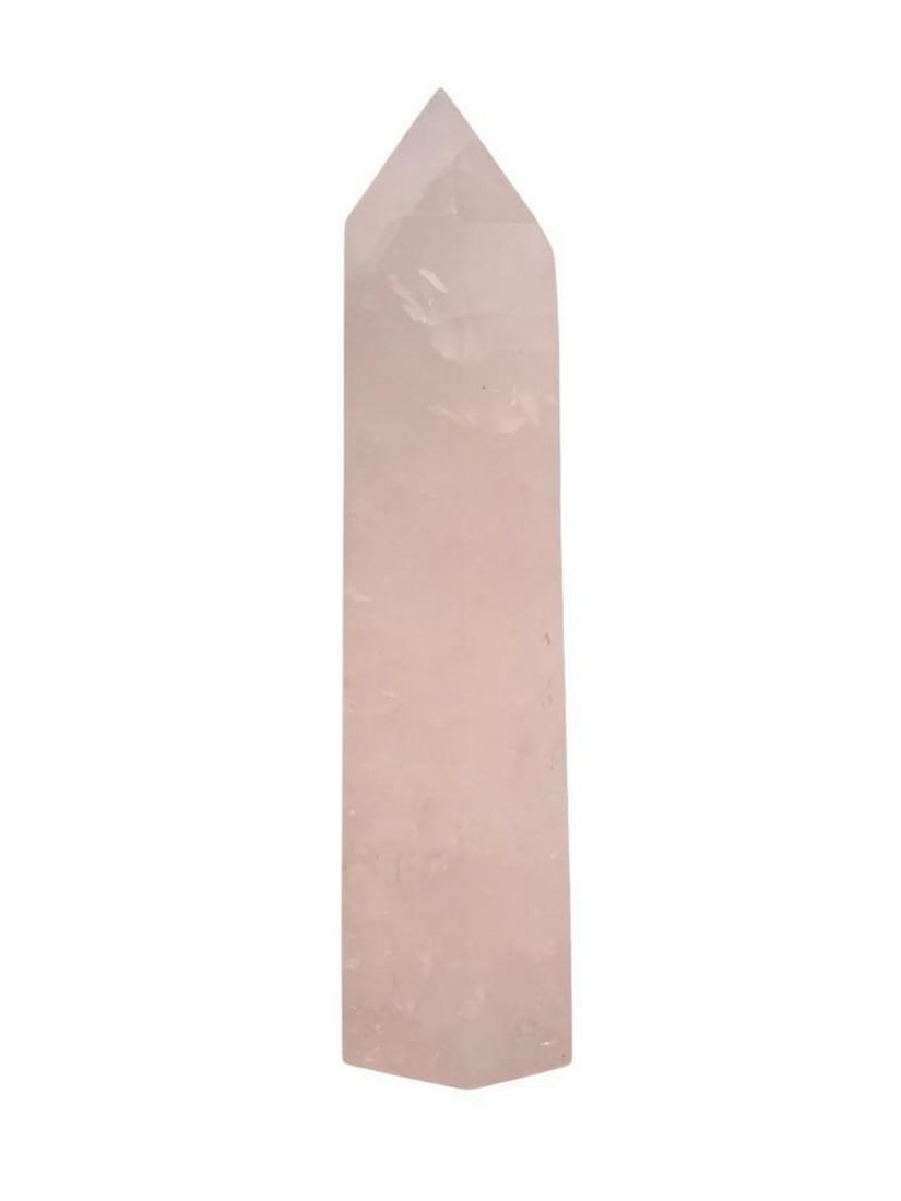Pink Rose Quartz Hexagonal Healing Crystal: Pink Rose Quartz Hexagonal Healing Crystal Rose Quartz is a pink form of quartz. It is also known as Hyaline Quartz. It has a pale pink coloring and a translucent transparency and a vitreous