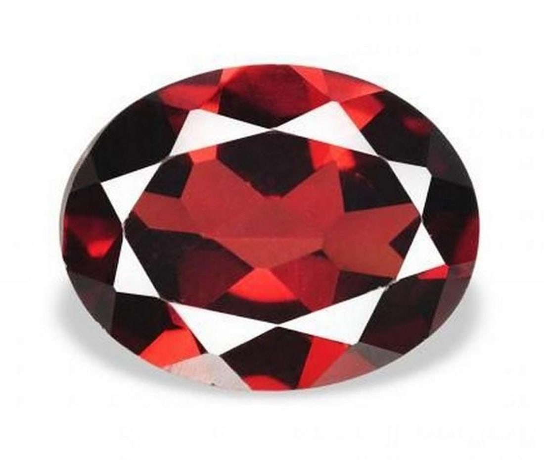 1.95 ct Natural Dark Red Almandine Garnet (Oval, VVS–VS) – Mozambique: 1.95 ct Natural Dark Red Almandine Garnet (Oval, VVS–VS) – Mozambique Natural almandine garnet weighing 1.95 carats, cut in an oval facet shape and displaying a dark red hue. The gem measures
