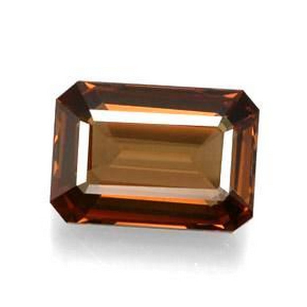 6.7ct Emerald Cut Caramel Brown Enstatite (1 of 2)