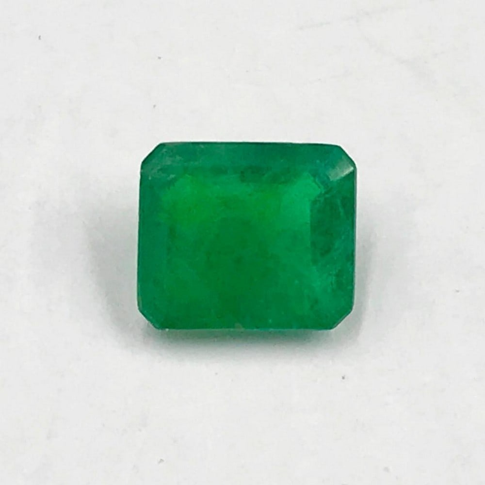 2.72ct Faceted Emerald Octagon Gemstone: Faceted Emerald Octagon For many, emerald is considered to be the symbol of rebirth. It is also believed to represent good fortune, youth, balance, growth, peace, and foresight Size- 9.5x8.2 mm, Weigh
