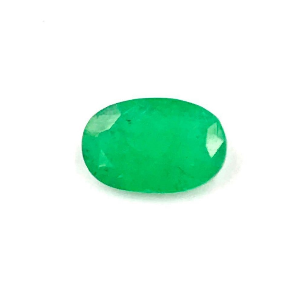 2.08ct Faceted Emerald Oval Gemstone: Faceted Emerald Oval For many, emerald is considered to be the symbol of rebirth. It is also believed to represent good fortune, youth, balance, growth, peace, and foresight. Size- 10.5x6.8 mm, Weight