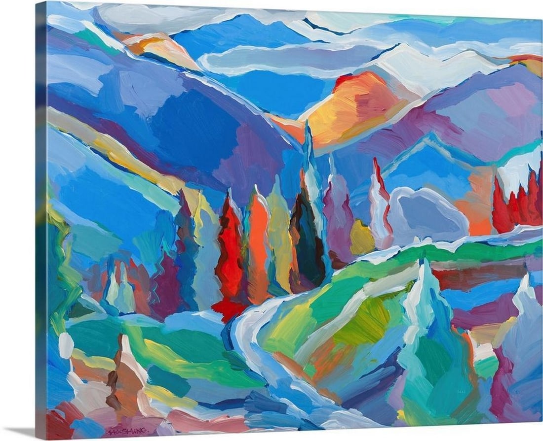 Colorado Composition Wall Art Canvas Reproduction: Colorado Composition Wall Art Canvas Reproduction Enhance your space with the vibrant composition of Hooshang Khorasani’s Colorado Composition, exquisitely reproduced on high-quality canvas. This co