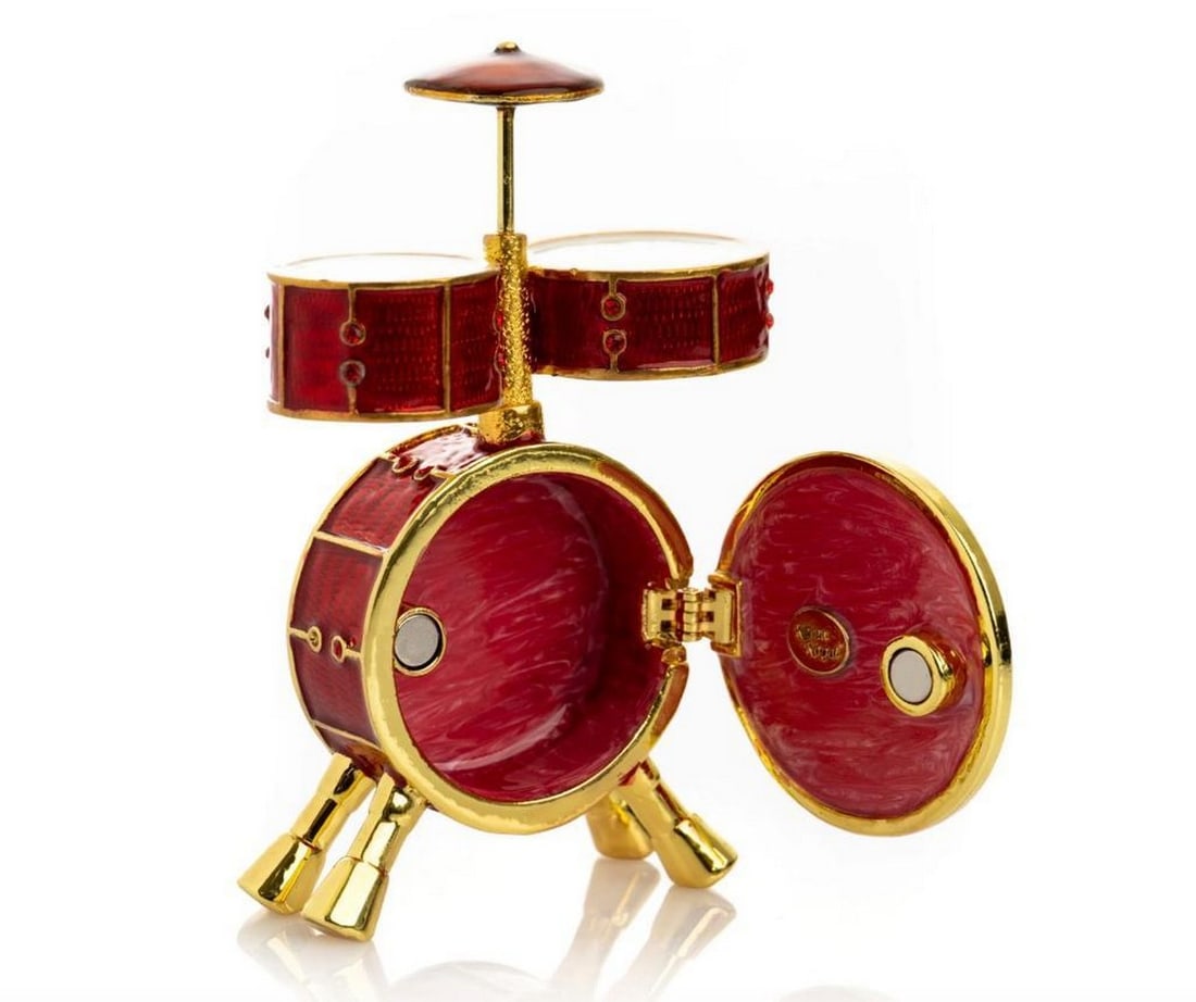 Red Drum Set Trinket Box - 3