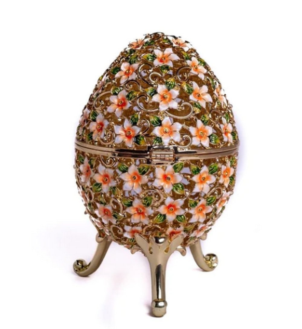 Blossom Elegance: Flower-Adorned Faberge Egg - 4